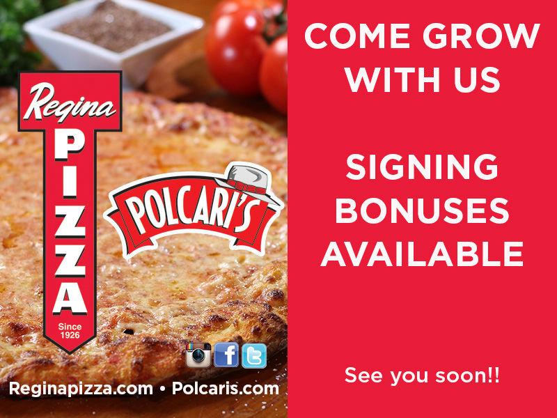 Regina Pizza and Polcari's are Hiring